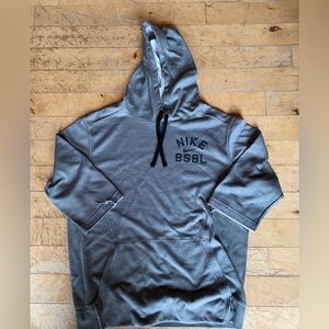 Nike Men's Charcoal Hoodie Sweater